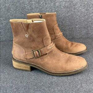 New Sperry Seaport Storm Suede Buckle Ankle Boots 8.5
